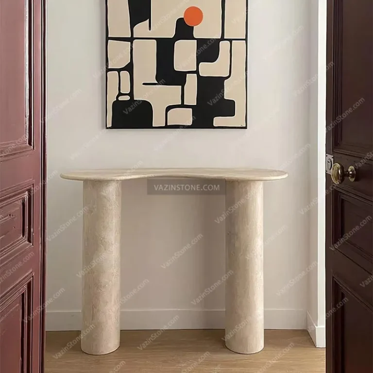 Fall stone table at home
