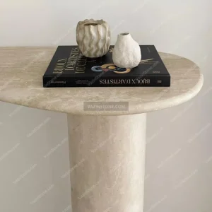 Fall stone table closeup