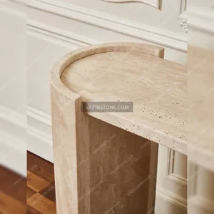 Ronika stone table closeup