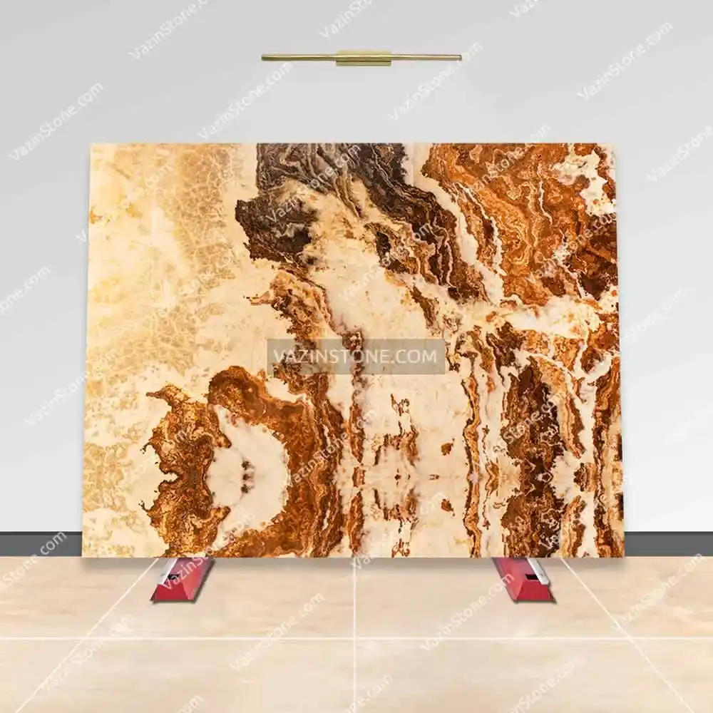 Sunset Floral Traonyx Slab Stone