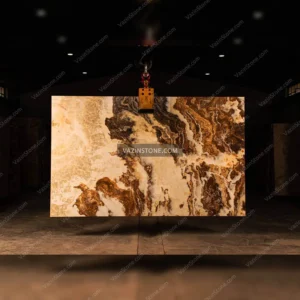 Floral Sunset traonyx slab stone