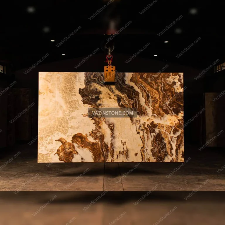 Floral Sunset traonyx slab stone