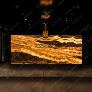 Backlighting of the Tiger traonyx slab