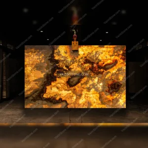 Sunset onyx slab stone picture