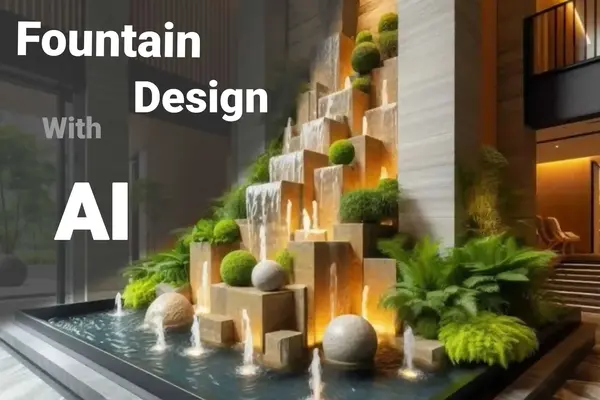 Fountain design with AI