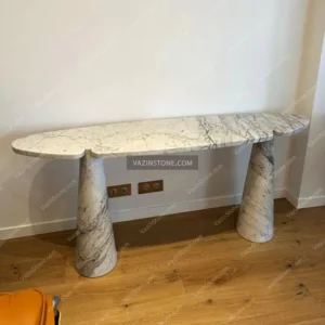 White Deniz stone table