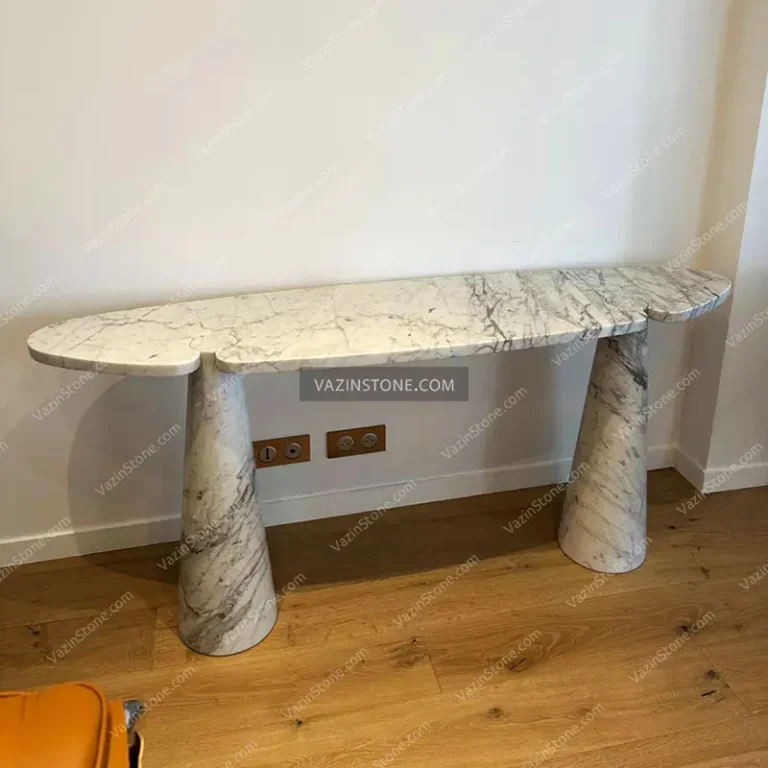White Deniz stone table
