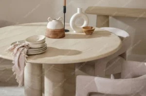 Stone dining table