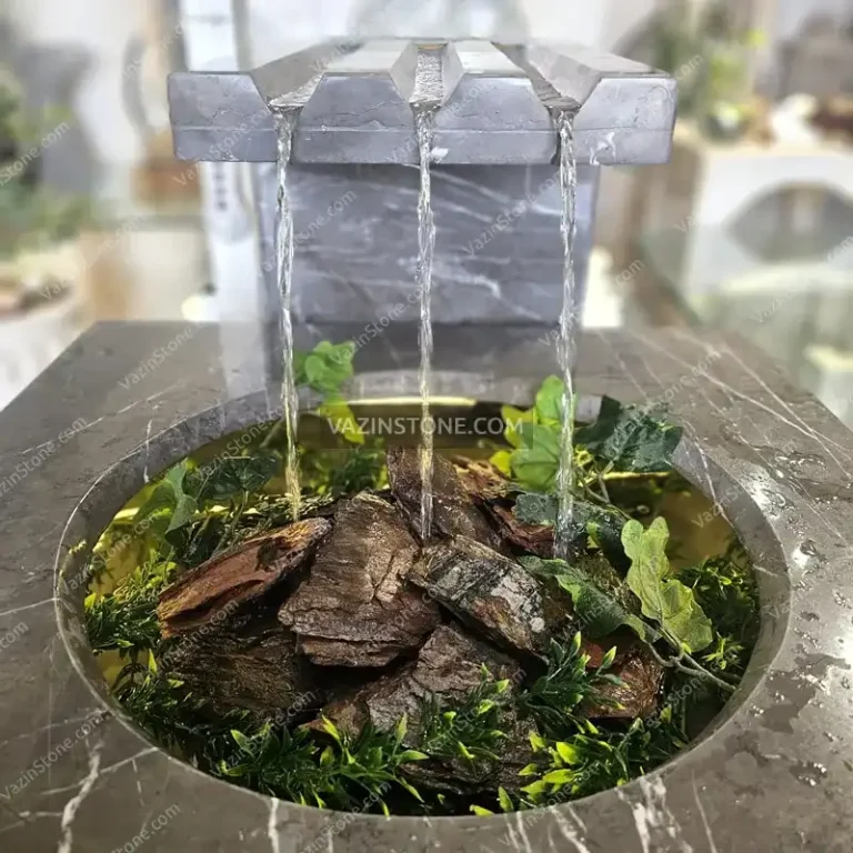 Elsan stone fountain water flow