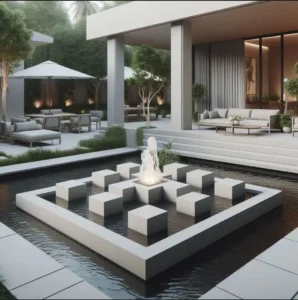 picture of Fountain design with AI