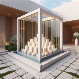 picture of Fountain design with AI