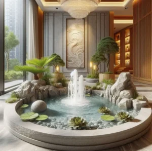 picture of Fountain design with AI