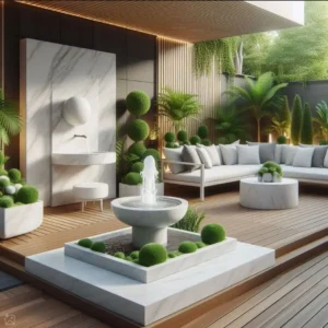 picture of Fountain design with AI
