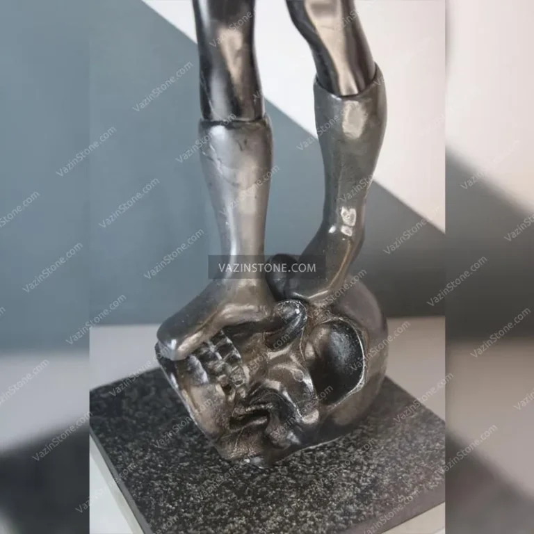 The lower part of the Medisa stone sculpture
