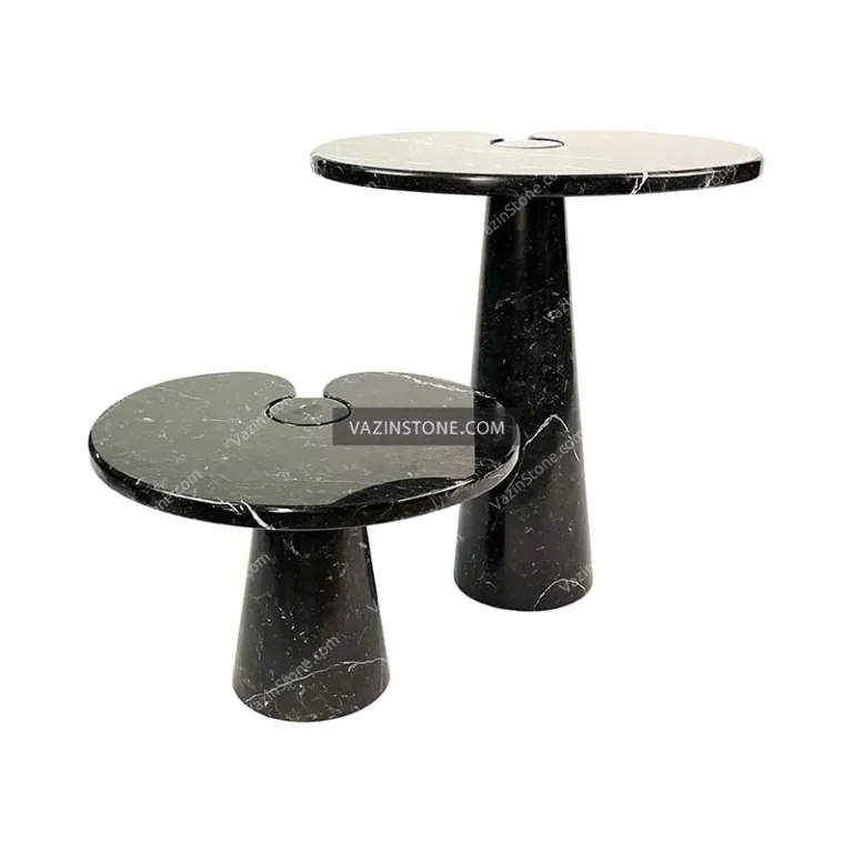 Black Niloofar stone side table