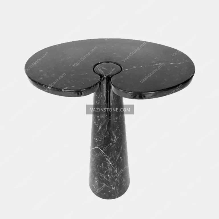 Niloofar stone side table closeup