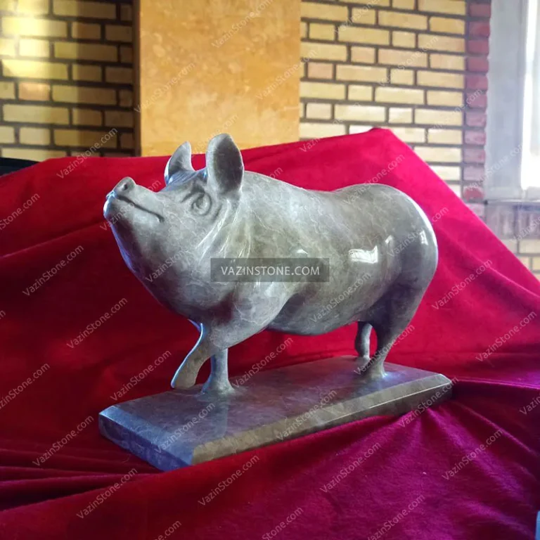Pig stone sculpture