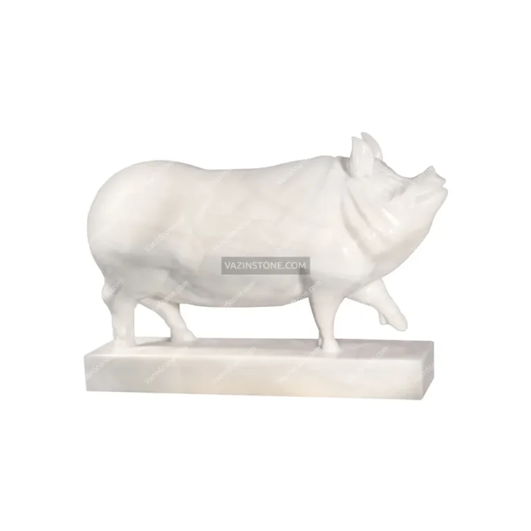Pig stone sculpture