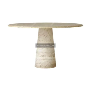 Shilan stone dining table with travertine