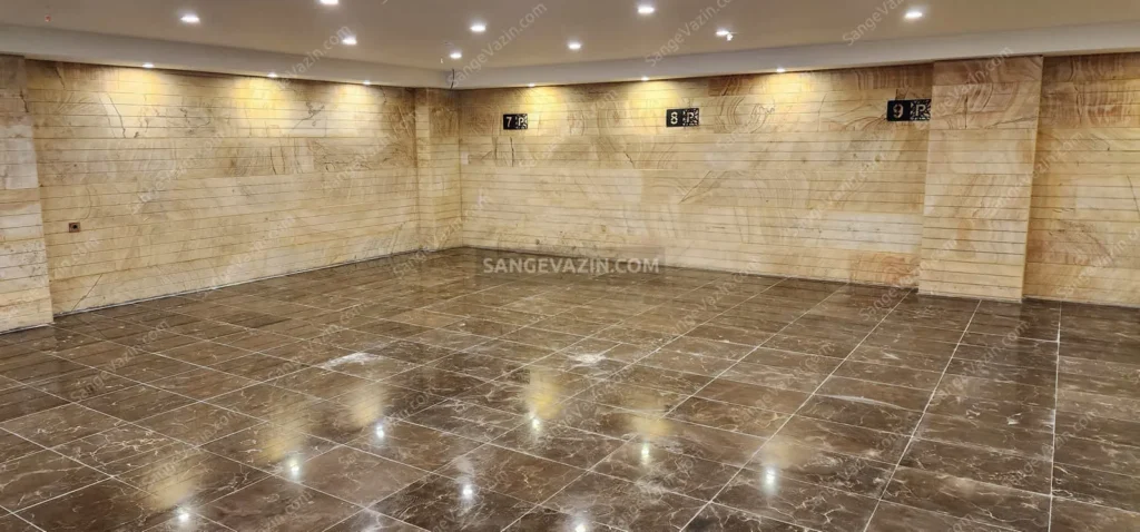 Parking wall stone