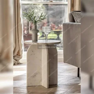 Aston stone side table in the living room