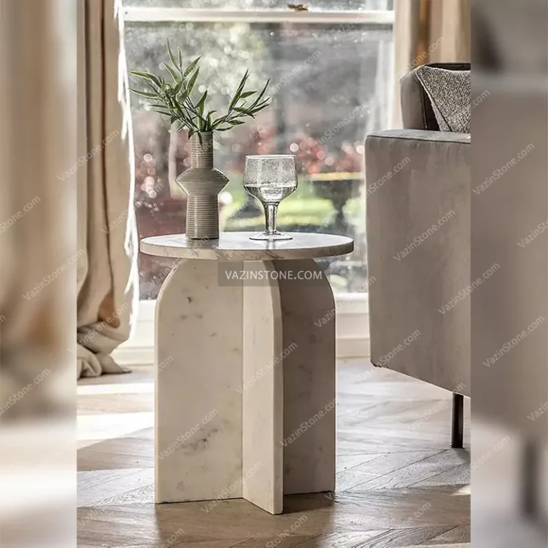 Aston stone side table in the living room
