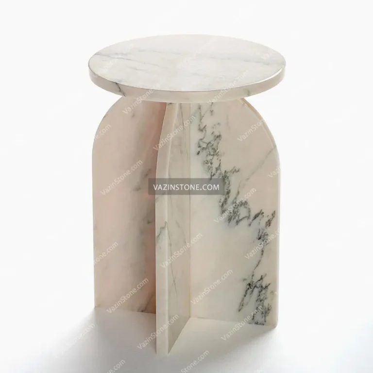 Aston stone side table closeup