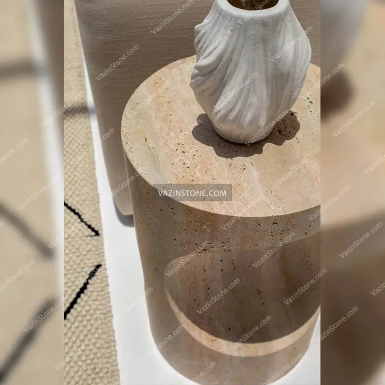 Echo Stone Side Table closeup