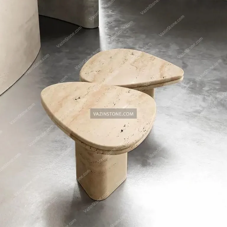 Niva stone side table from above