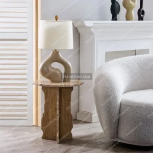 Ora stone side table in the living room