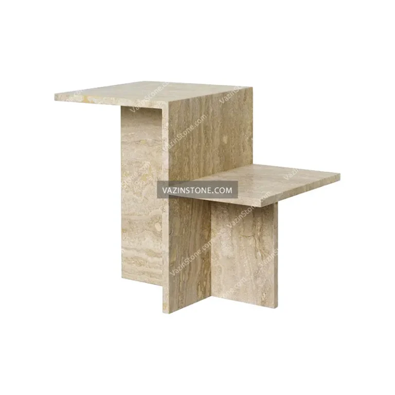 Trima stone side table