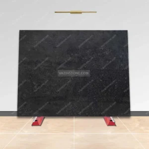 Abyssal black granite slab stone picture