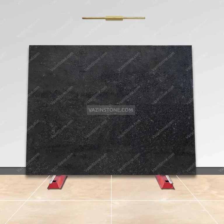 Abyssal black granite slab stone picture