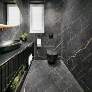 Black marble bathroom stone picture