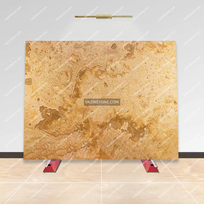 Cream onyx slab stone picture