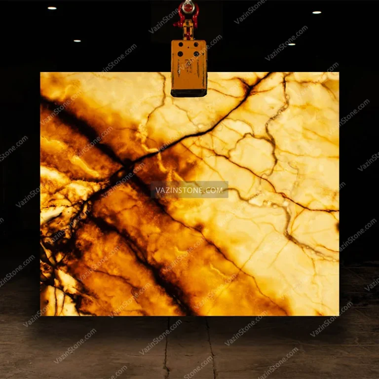 Backlighting of the Glory Onyx Slab Stone