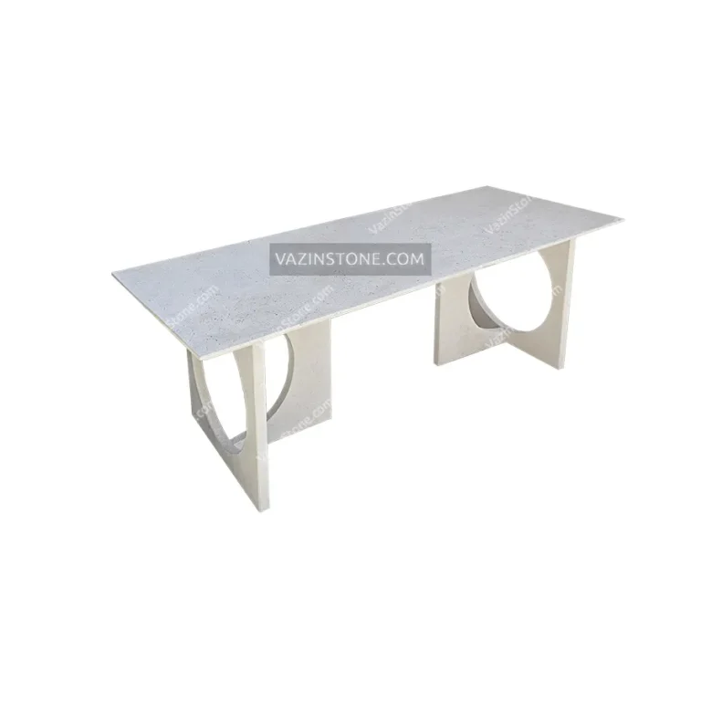 Hooran stone coffee table from different angle