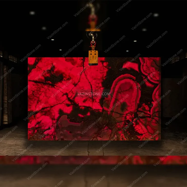 Backlighting of Princess Onyx Slab Stone