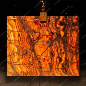 Backlighting of the Sparllo Onyx Slab Stone