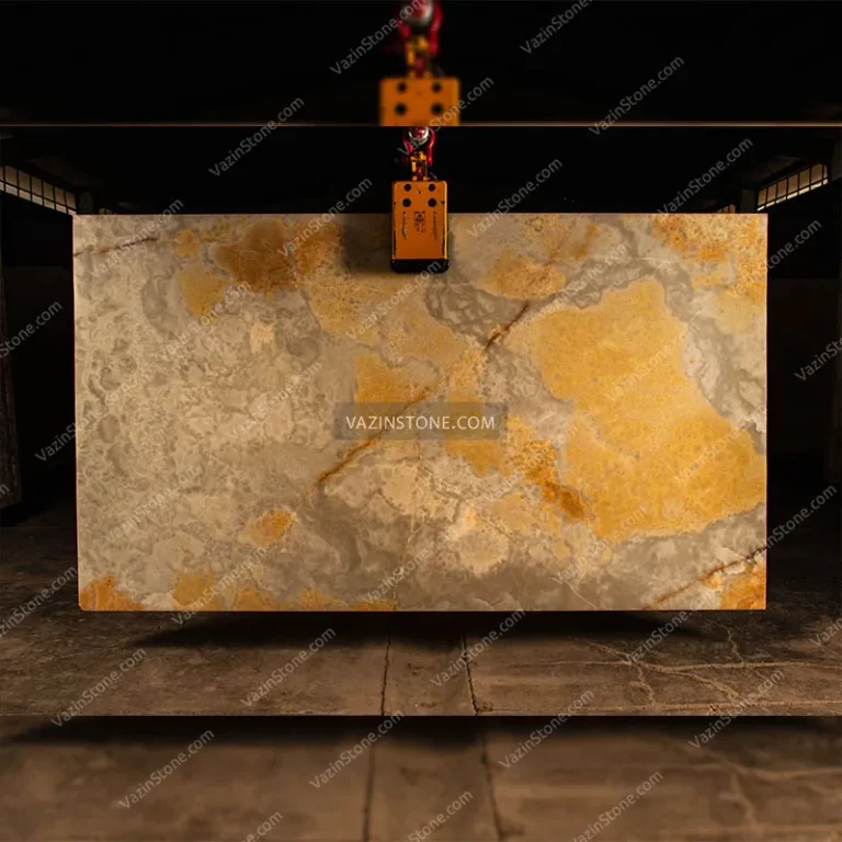 White Lagon Onyx Slab Stone