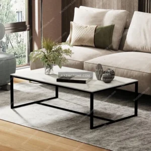 Stone top coffee table