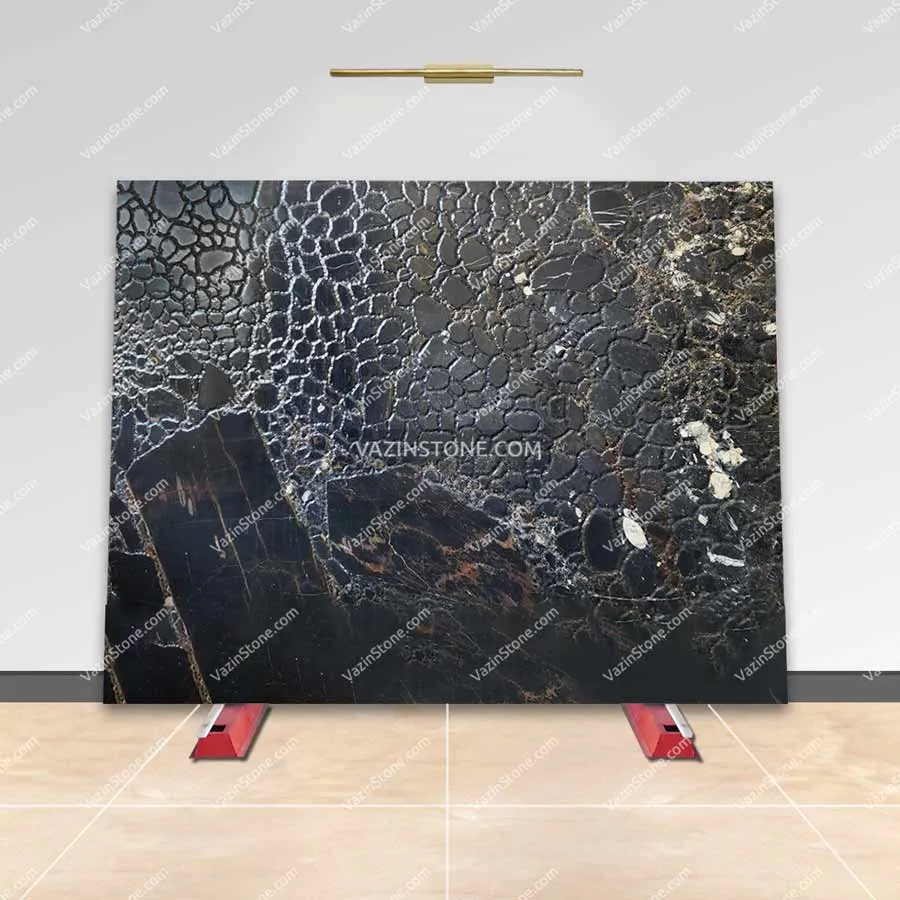 Golden shadow marble slab stone