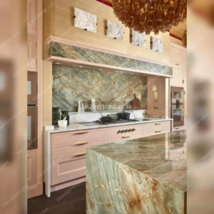 Green onyx countertop