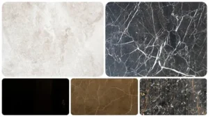 Marble collection for stone tables