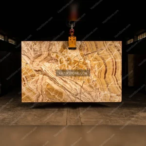 Sparlo gold onyx slab
