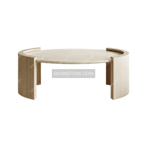 Artas stone coffee table from different angle