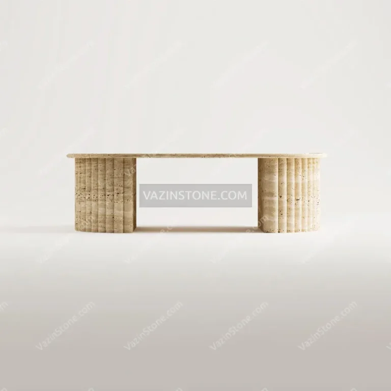 Stone bases of the Lorenta coffee table