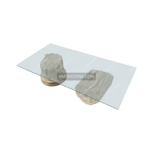 Ancient Column Stone Coffee Table