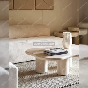 Ayla stone coffee table with furniture