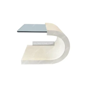 Arch stone side table